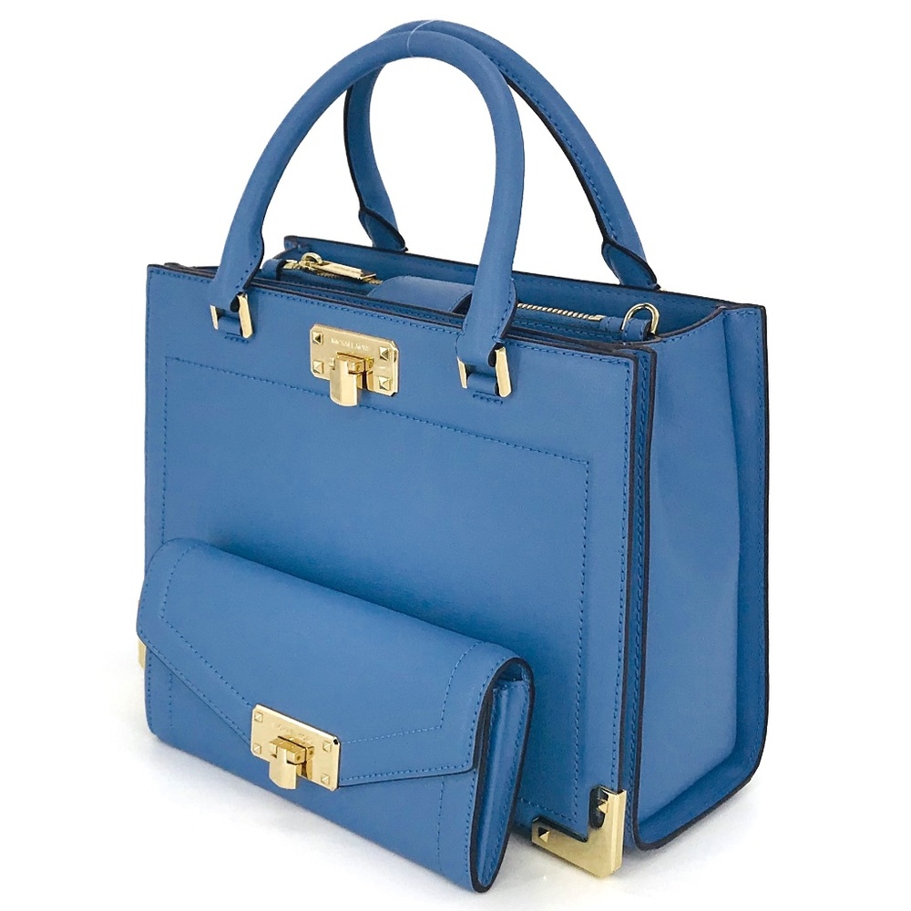 Michael Kors Kinsley Accordion Satchel Wallet Set - Picture 2 of 8